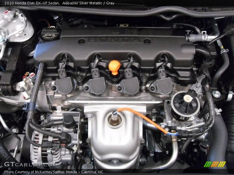 Alabaster Silver Metallic / Gray 2010 Honda Civic DX-VP Sedan