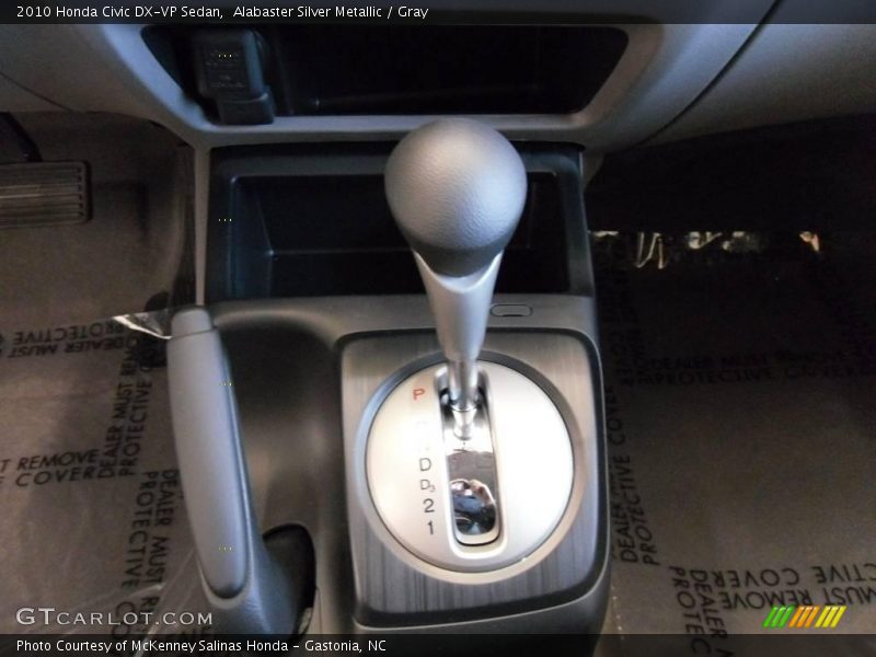 Alabaster Silver Metallic / Gray 2010 Honda Civic DX-VP Sedan