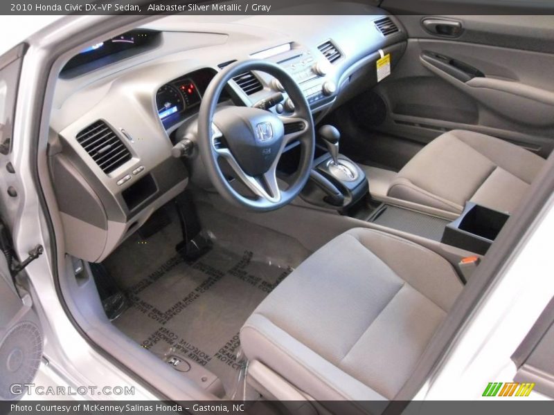 Alabaster Silver Metallic / Gray 2010 Honda Civic DX-VP Sedan