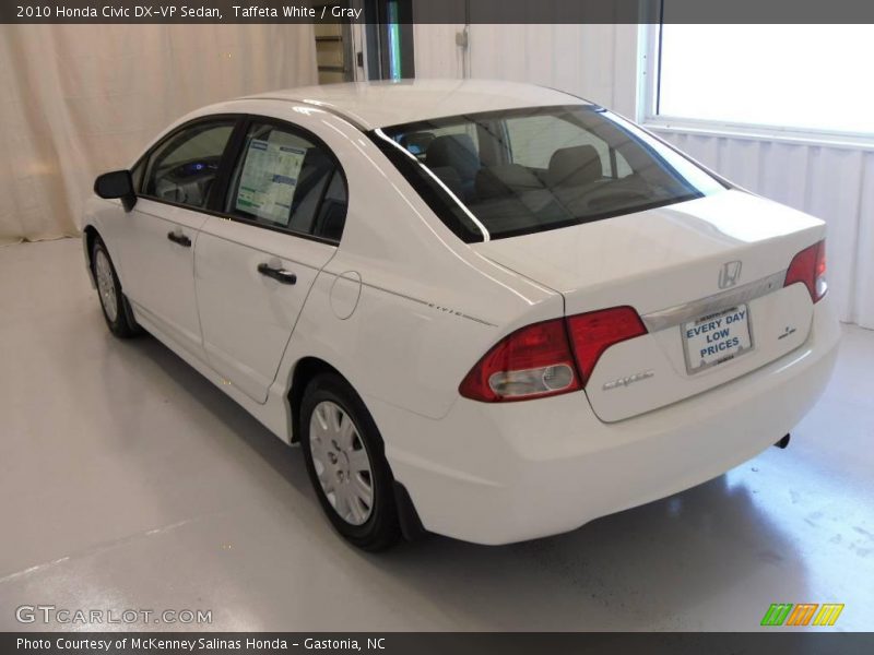 Taffeta White / Gray 2010 Honda Civic DX-VP Sedan