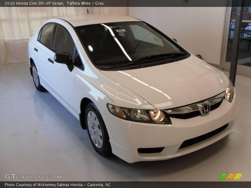 Taffeta White / Gray 2010 Honda Civic DX-VP Sedan