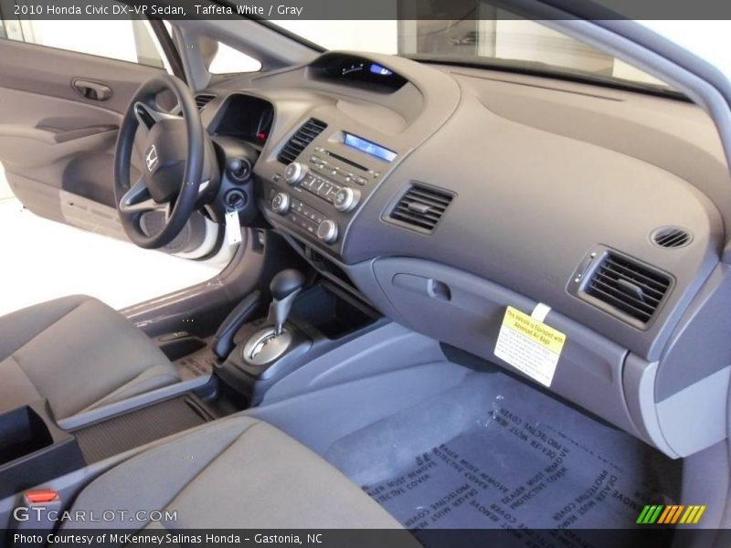 Taffeta White / Gray 2010 Honda Civic DX-VP Sedan