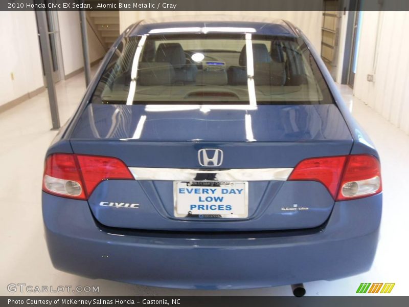 Atomic Blue Metallic / Gray 2010 Honda Civic EX Sedan
