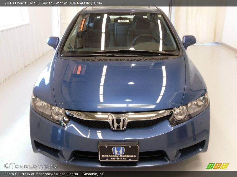 Atomic Blue Metallic / Gray 2010 Honda Civic EX Sedan