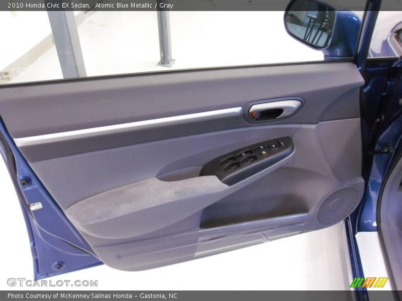 Atomic Blue Metallic / Gray 2010 Honda Civic EX Sedan
