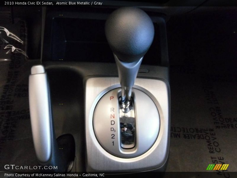 Atomic Blue Metallic / Gray 2010 Honda Civic EX Sedan