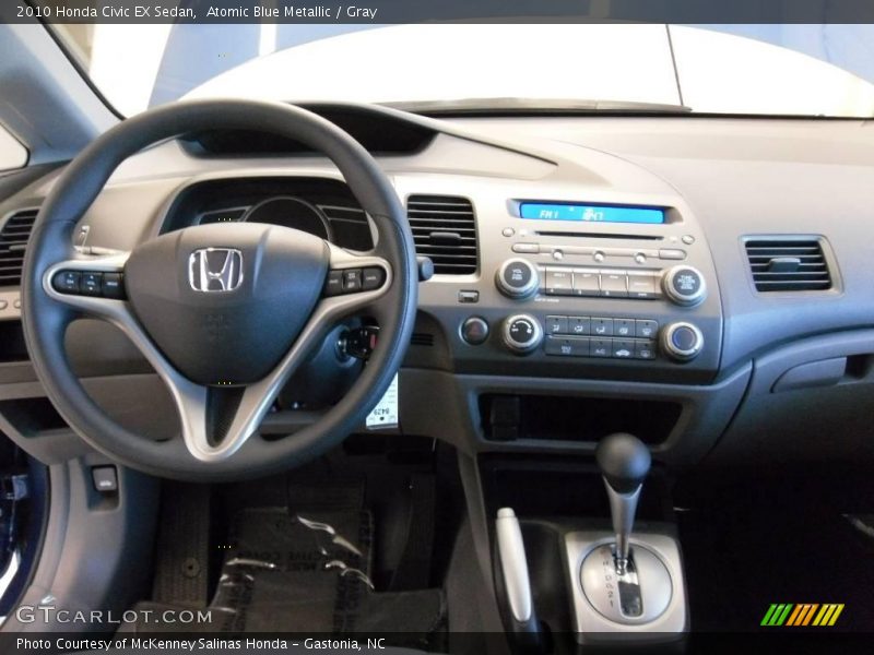 Atomic Blue Metallic / Gray 2010 Honda Civic EX Sedan