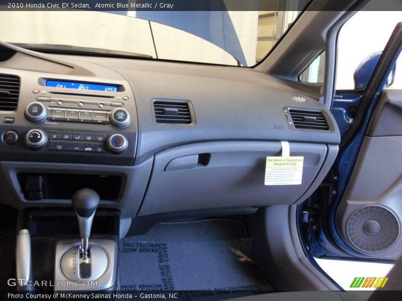 Atomic Blue Metallic / Gray 2010 Honda Civic EX Sedan