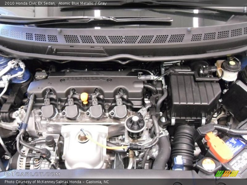 Atomic Blue Metallic / Gray 2010 Honda Civic EX Sedan
