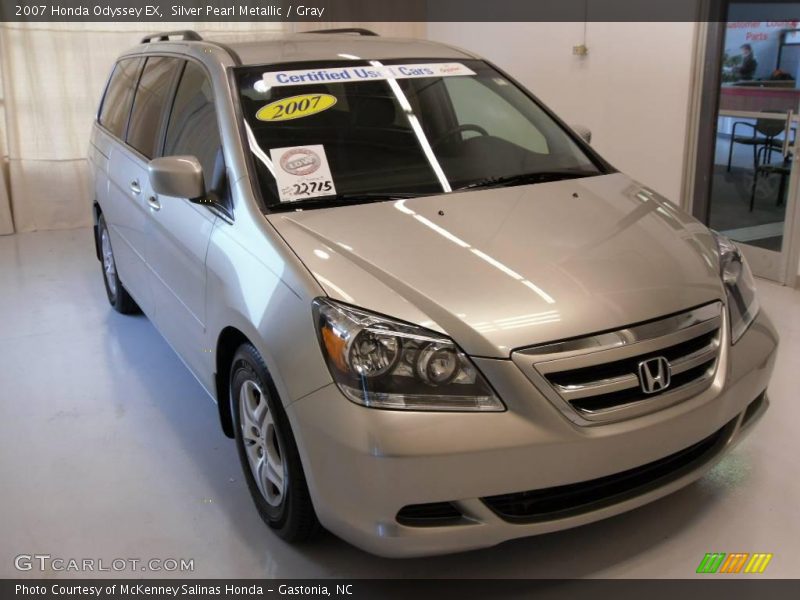 Silver Pearl Metallic / Gray 2007 Honda Odyssey EX