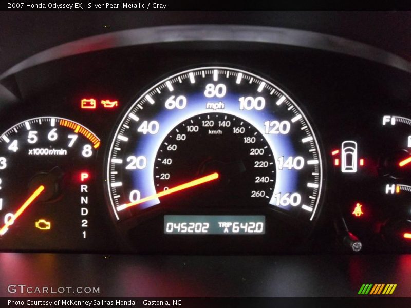 Silver Pearl Metallic / Gray 2007 Honda Odyssey EX