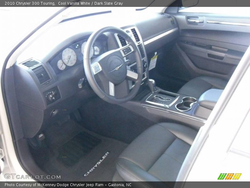 Cool Vanilla White / Dark Slate Gray 2010 Chrysler 300 Touring