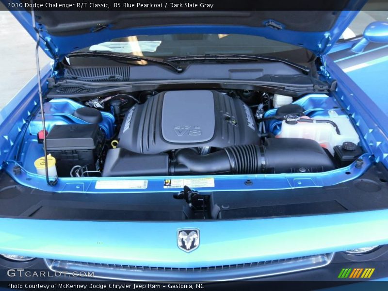 B5 Blue Pearlcoat / Dark Slate Gray 2010 Dodge Challenger R/T Classic