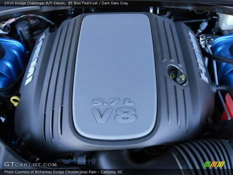 B5 Blue Pearlcoat / Dark Slate Gray 2010 Dodge Challenger R/T Classic