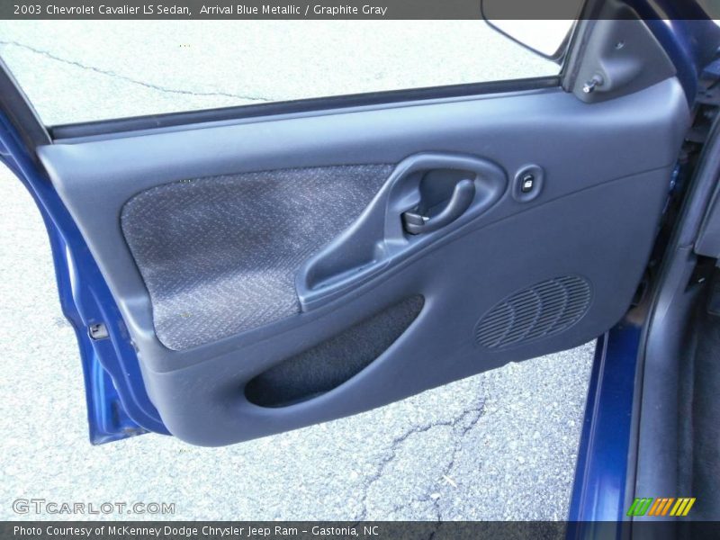 Arrival Blue Metallic / Graphite Gray 2003 Chevrolet Cavalier LS Sedan