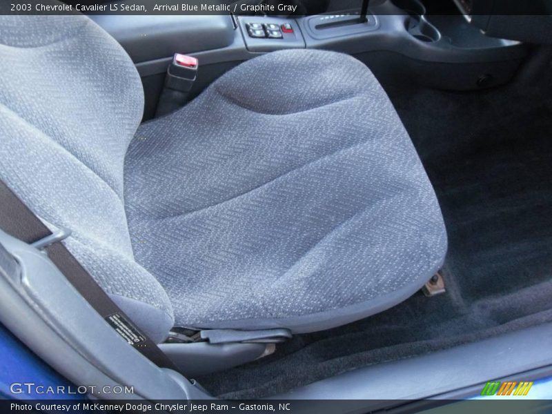Arrival Blue Metallic / Graphite Gray 2003 Chevrolet Cavalier LS Sedan