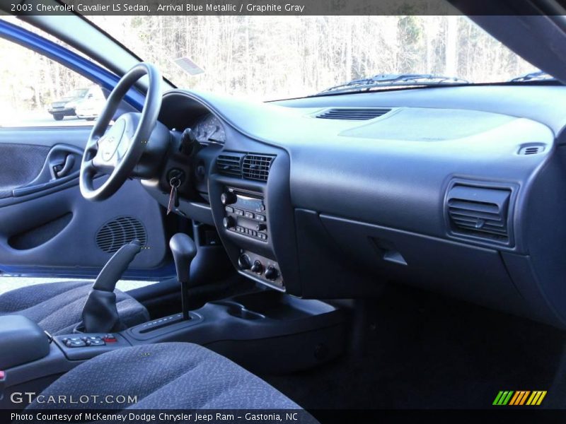 Arrival Blue Metallic / Graphite Gray 2003 Chevrolet Cavalier LS Sedan