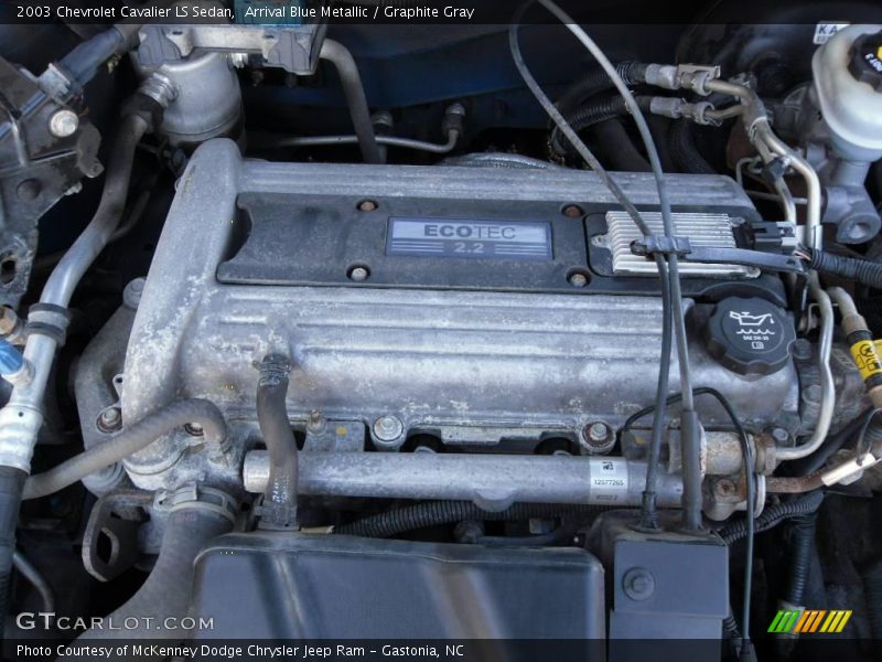 Arrival Blue Metallic / Graphite Gray 2003 Chevrolet Cavalier LS Sedan