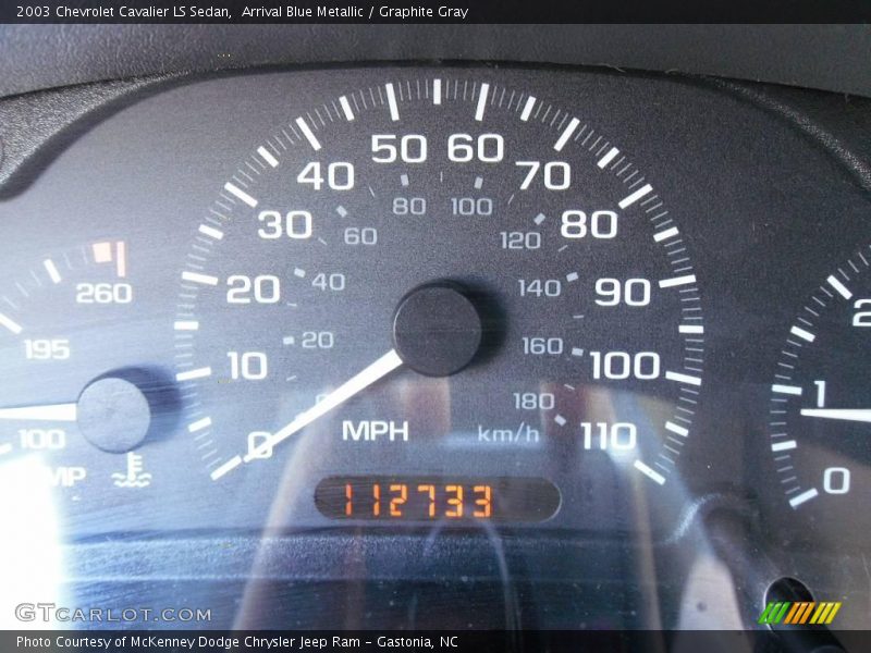 Arrival Blue Metallic / Graphite Gray 2003 Chevrolet Cavalier LS Sedan