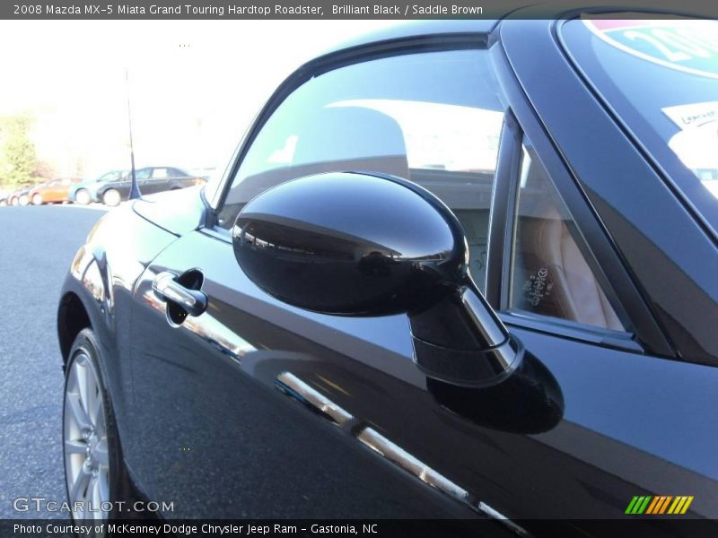 Brilliant Black / Saddle Brown 2008 Mazda MX-5 Miata Grand Touring Hardtop Roadster