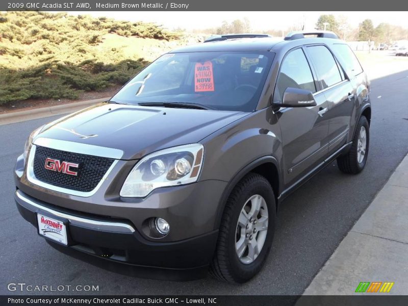 Medium Brown Metallic / Ebony 2009 GMC Acadia SLT AWD