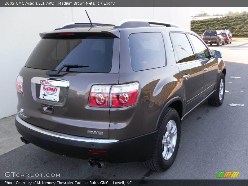 Medium Brown Metallic / Ebony 2009 GMC Acadia SLT AWD