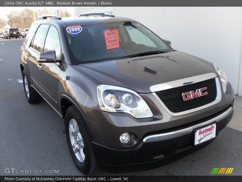 Medium Brown Metallic / Ebony 2009 GMC Acadia SLT AWD