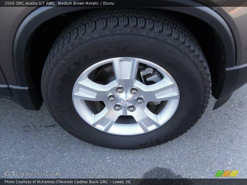 Medium Brown Metallic / Ebony 2009 GMC Acadia SLT AWD