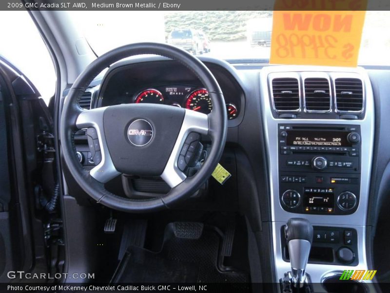 Medium Brown Metallic / Ebony 2009 GMC Acadia SLT AWD