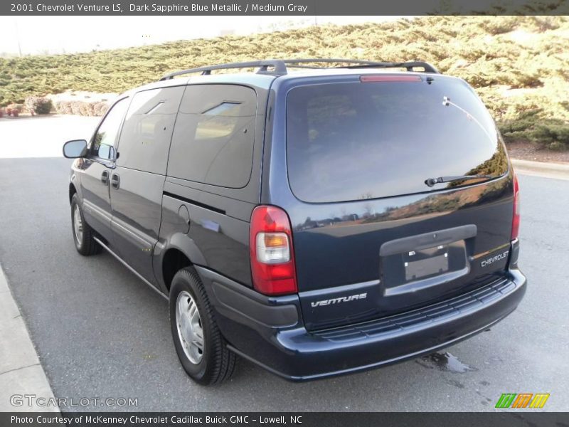 Dark Sapphire Blue Metallic / Medium Gray 2001 Chevrolet Venture LS
