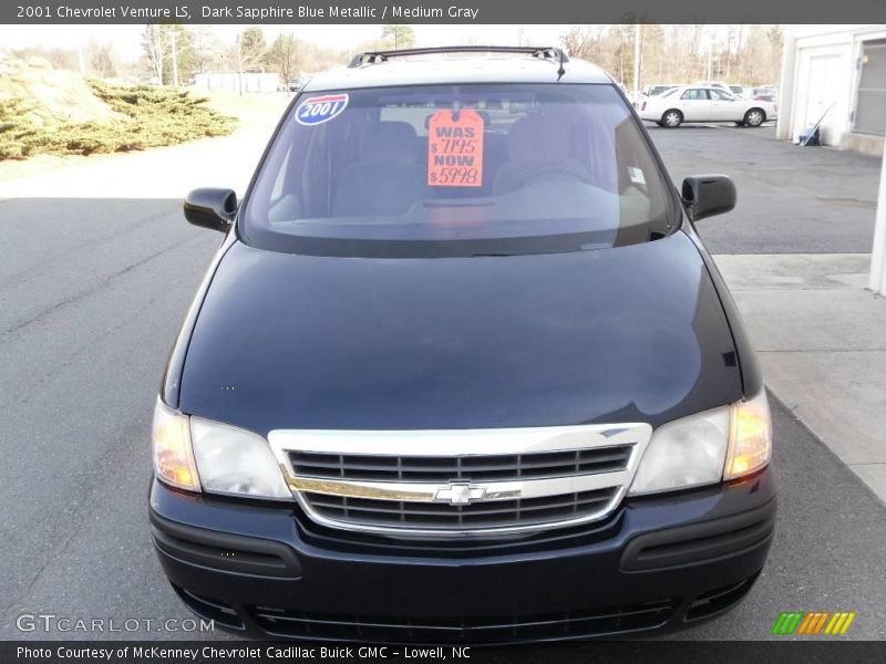 Dark Sapphire Blue Metallic / Medium Gray 2001 Chevrolet Venture LS