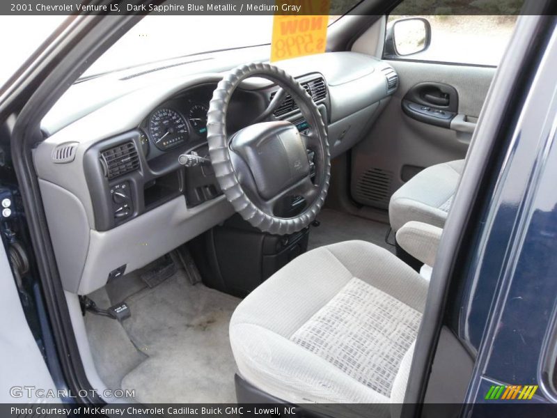 Dark Sapphire Blue Metallic / Medium Gray 2001 Chevrolet Venture LS
