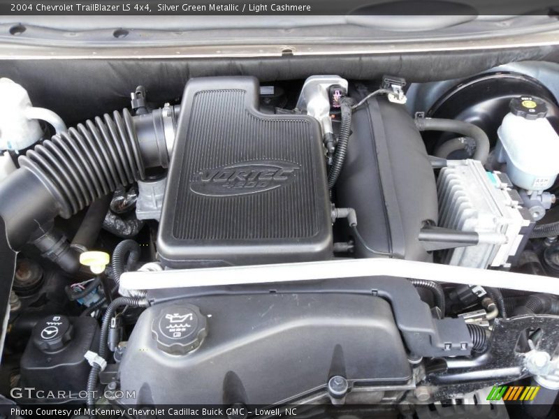 Silver Green Metallic / Light Cashmere 2004 Chevrolet TrailBlazer LS 4x4