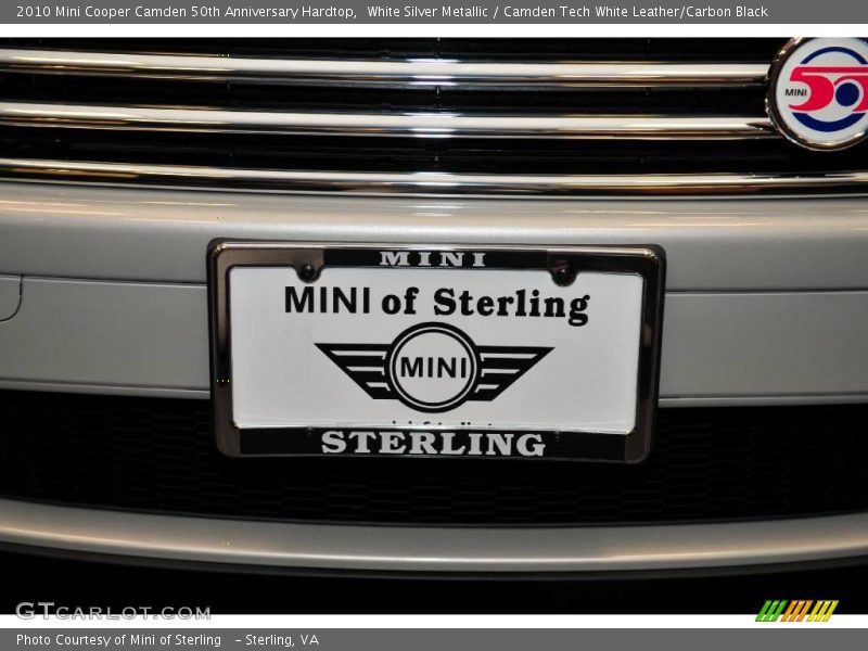 White Silver Metallic / Camden Tech White Leather/Carbon Black 2010 Mini Cooper Camden 50th Anniversary Hardtop