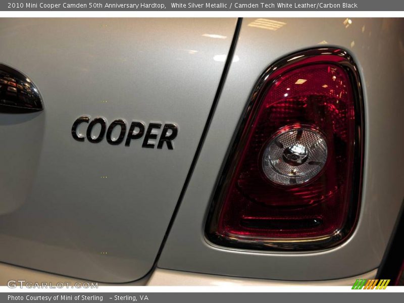 White Silver Metallic / Camden Tech White Leather/Carbon Black 2010 Mini Cooper Camden 50th Anniversary Hardtop