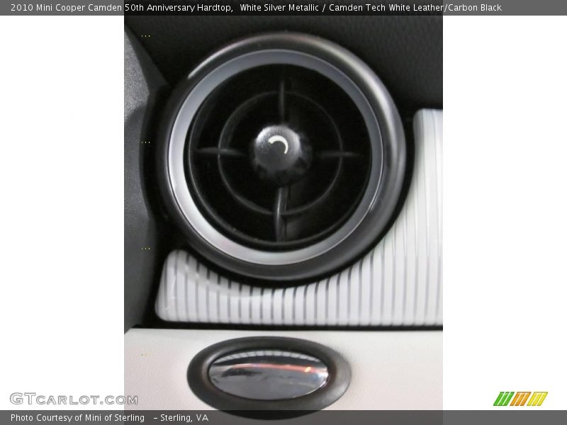 White Silver Metallic / Camden Tech White Leather/Carbon Black 2010 Mini Cooper Camden 50th Anniversary Hardtop