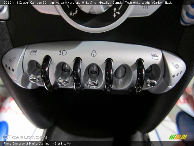 White Silver Metallic / Camden Tech White Leather/Carbon Black 2010 Mini Cooper Camden 50th Anniversary Hardtop