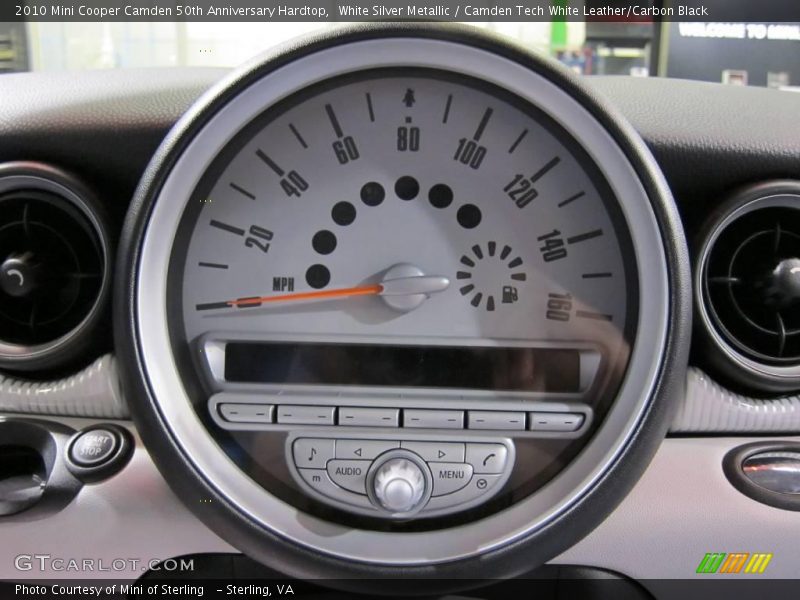 White Silver Metallic / Camden Tech White Leather/Carbon Black 2010 Mini Cooper Camden 50th Anniversary Hardtop