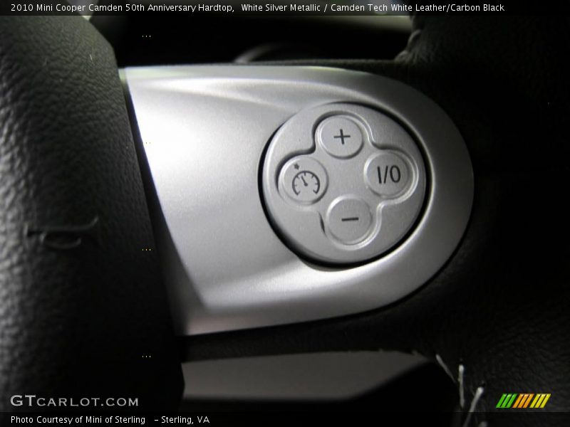 White Silver Metallic / Camden Tech White Leather/Carbon Black 2010 Mini Cooper Camden 50th Anniversary Hardtop