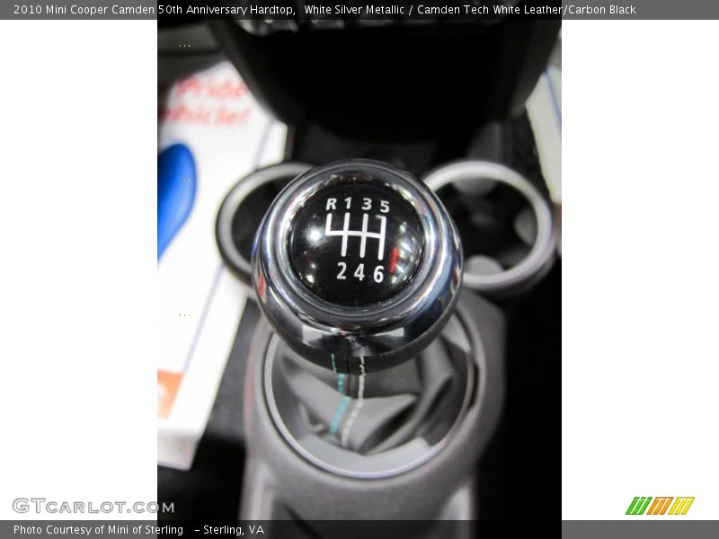 White Silver Metallic / Camden Tech White Leather/Carbon Black 2010 Mini Cooper Camden 50th Anniversary Hardtop