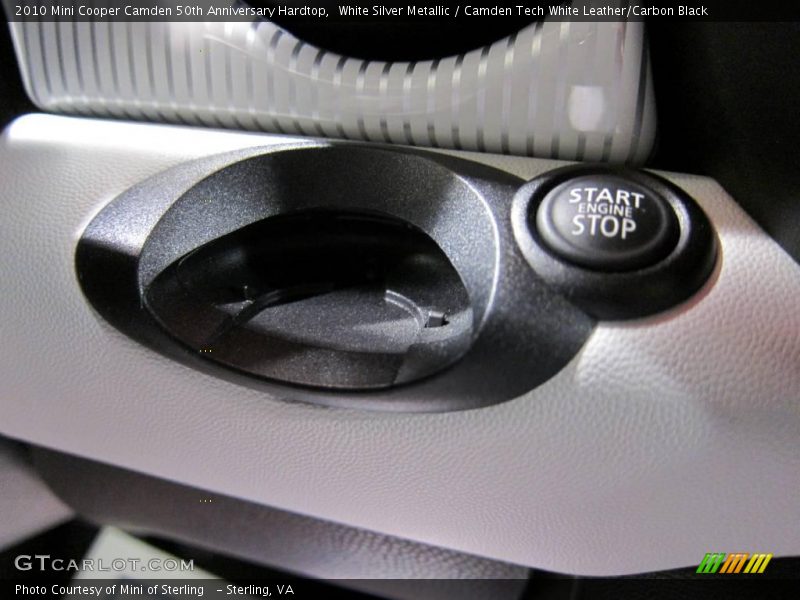 White Silver Metallic / Camden Tech White Leather/Carbon Black 2010 Mini Cooper Camden 50th Anniversary Hardtop