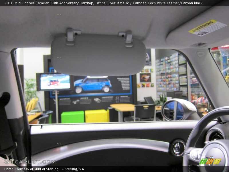 White Silver Metallic / Camden Tech White Leather/Carbon Black 2010 Mini Cooper Camden 50th Anniversary Hardtop