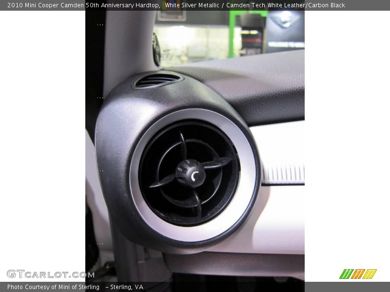White Silver Metallic / Camden Tech White Leather/Carbon Black 2010 Mini Cooper Camden 50th Anniversary Hardtop