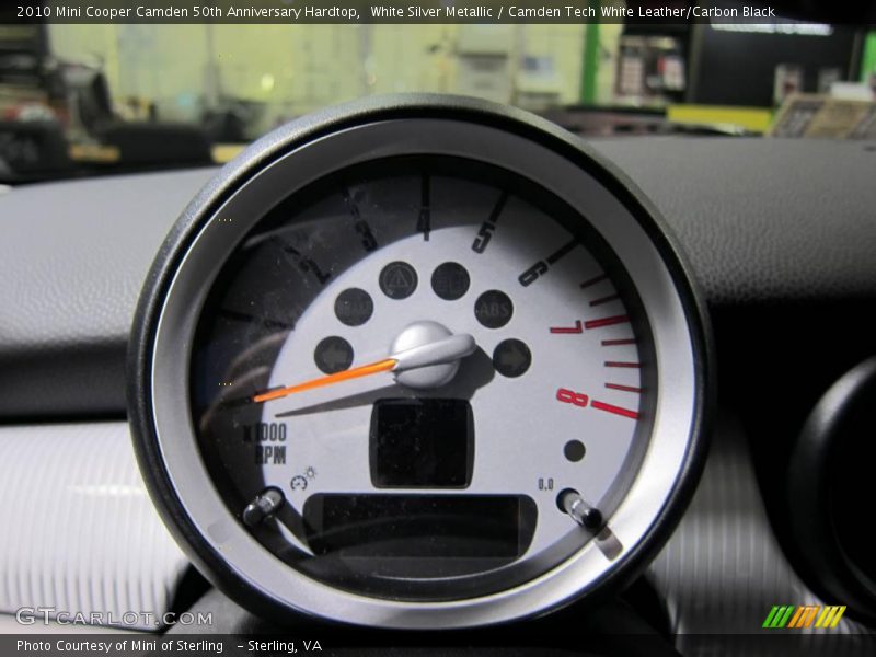 White Silver Metallic / Camden Tech White Leather/Carbon Black 2010 Mini Cooper Camden 50th Anniversary Hardtop