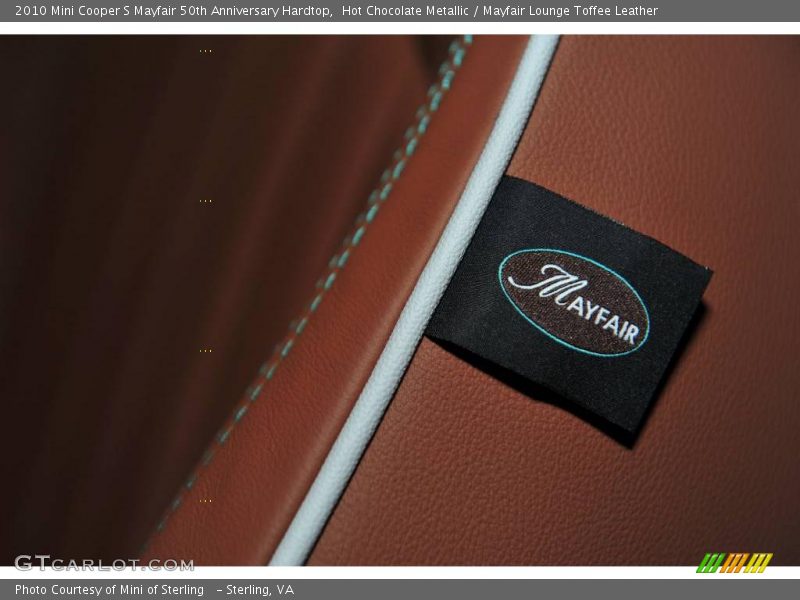 Hot Chocolate Metallic / Mayfair Lounge Toffee Leather 2010 Mini Cooper S Mayfair 50th Anniversary Hardtop