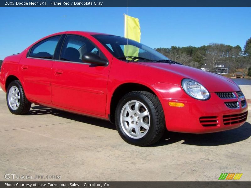 Flame Red / Dark Slate Gray 2005 Dodge Neon SXT
