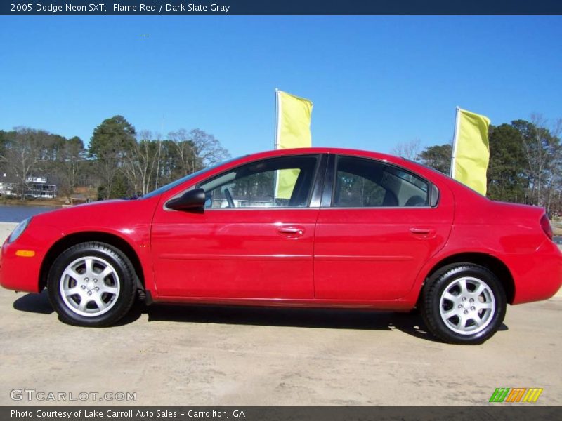 Flame Red / Dark Slate Gray 2005 Dodge Neon SXT