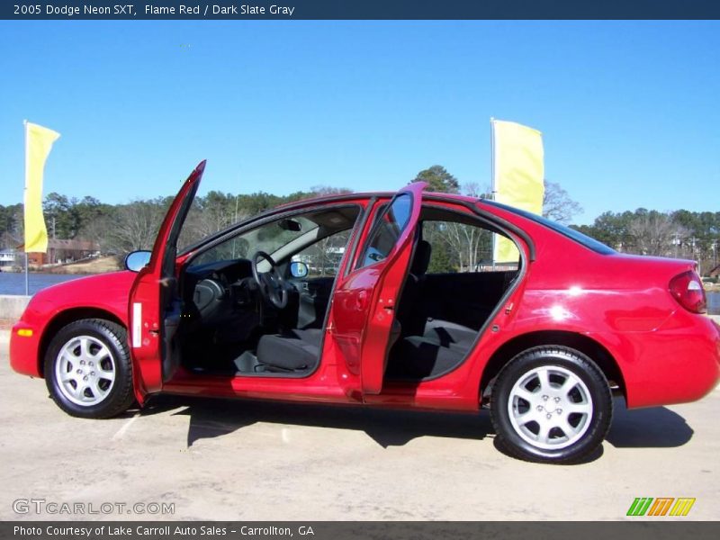 Flame Red / Dark Slate Gray 2005 Dodge Neon SXT