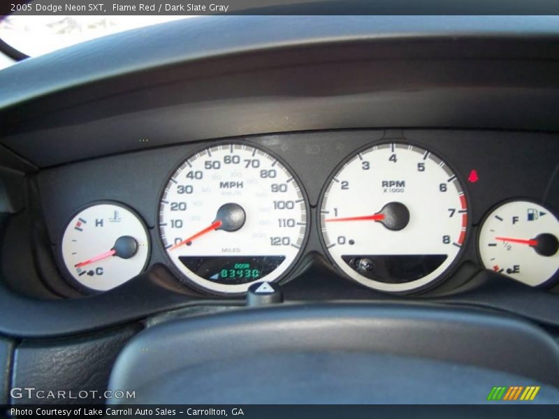 Flame Red / Dark Slate Gray 2005 Dodge Neon SXT