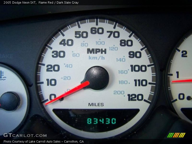 Flame Red / Dark Slate Gray 2005 Dodge Neon SXT